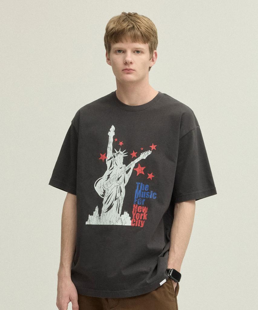URBANDTYPE Футболка Liberty Music Nyc_Угольный