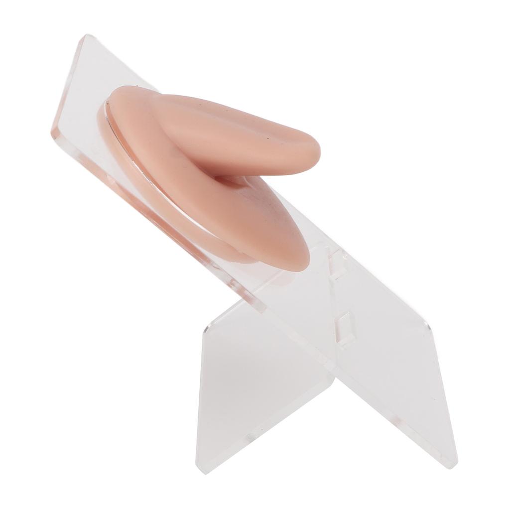 Силиконовая модель языка Мягкая 3D Акупунктура Гибкий Искусственный язык Модель для демонстрации пирсинга для обучения Средний цвет кожи