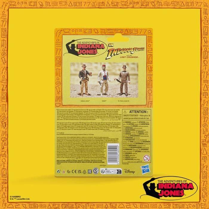 Figurine - HASBRO - Indiana Jones Retro Collection - 9,5 cm - Mixte - Détails réalistes