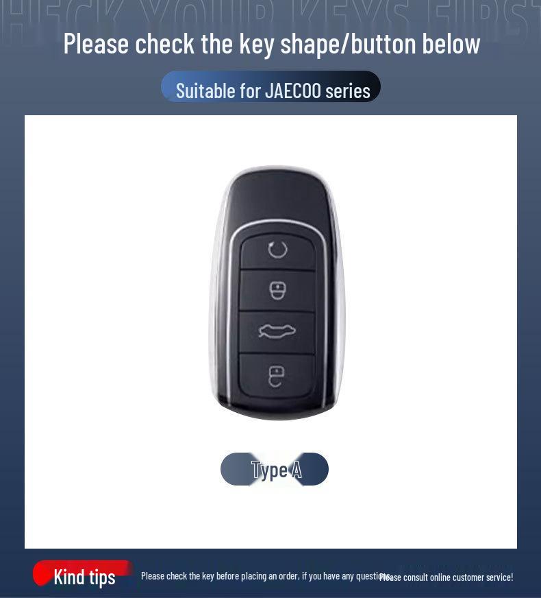 Genuine Leather Key Cover for Chery Omoda, Jaecoo7, and Oumengda C7 (2025 Overseas Versions)