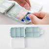 3-Layer Degradable Mini Dispenser Wheat Straw Medicine Storage Pill Boxes Travel Sealed