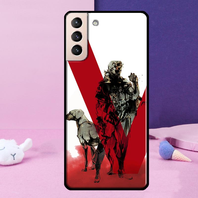 Металлический чехол Metal Gear Solid для Samsung Galaxy S23 S22 Ultra S21 S20 FE Note 10 20 Ultra S8 S9 S10 Plus