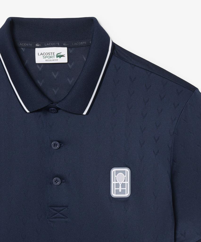 Мужская футболка-поло Lacoste Tennis Heritage с V-образным вырезом, коротким рукавом Dh0164-56G 166