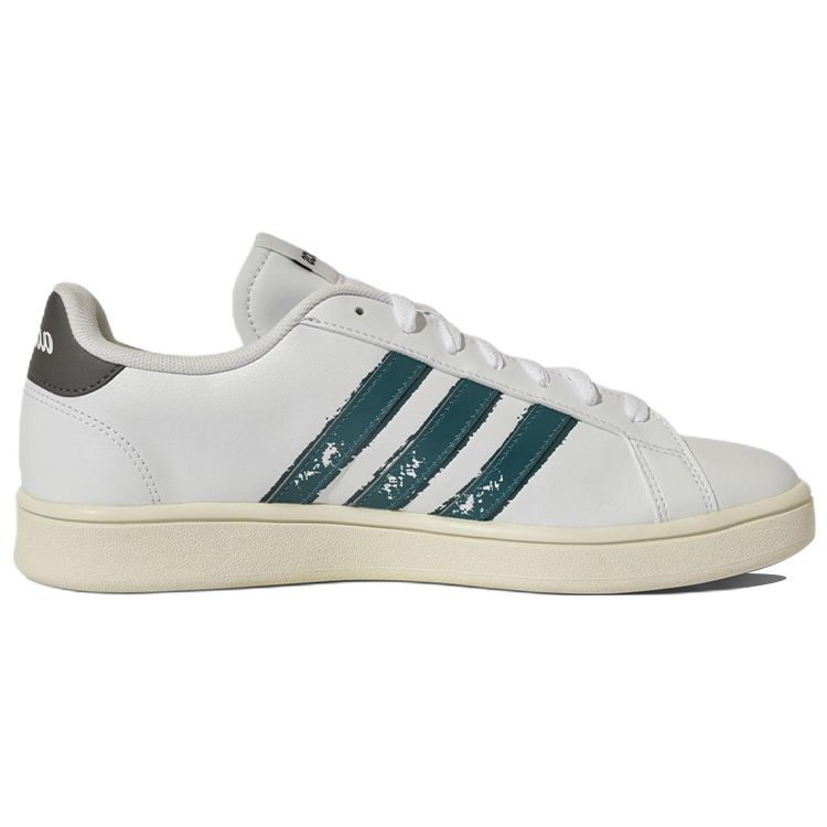 adidas Neo Grand Court Court Beyond Прочные Легкие Низкие Кроссовки Мужские Кроссовки Белый Зеленый GW1096