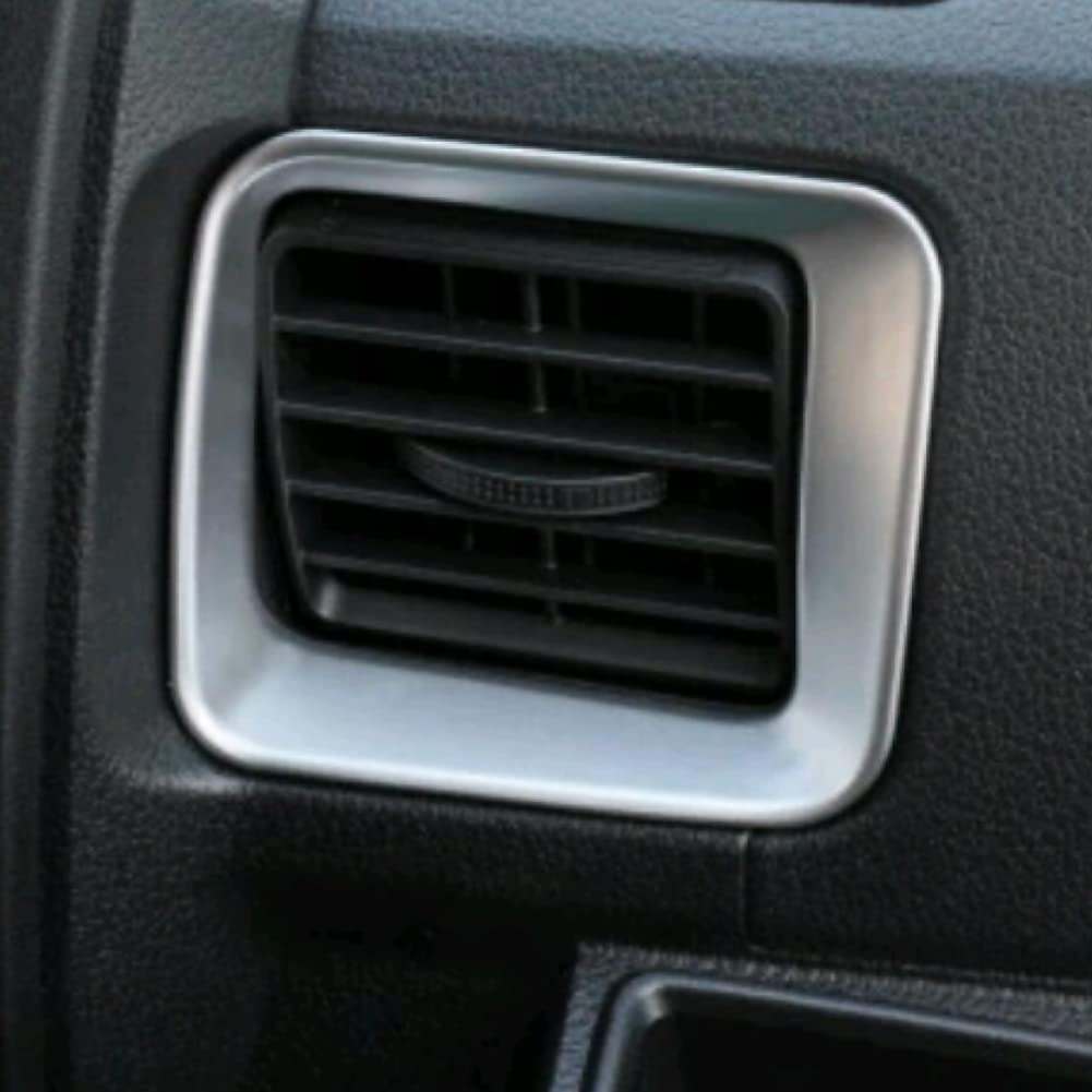 RUIQ Front Air Conditioning Vent Ring Garnish Panel for the New Daihatsu Atrai S700V/S710V (Satin Silver)