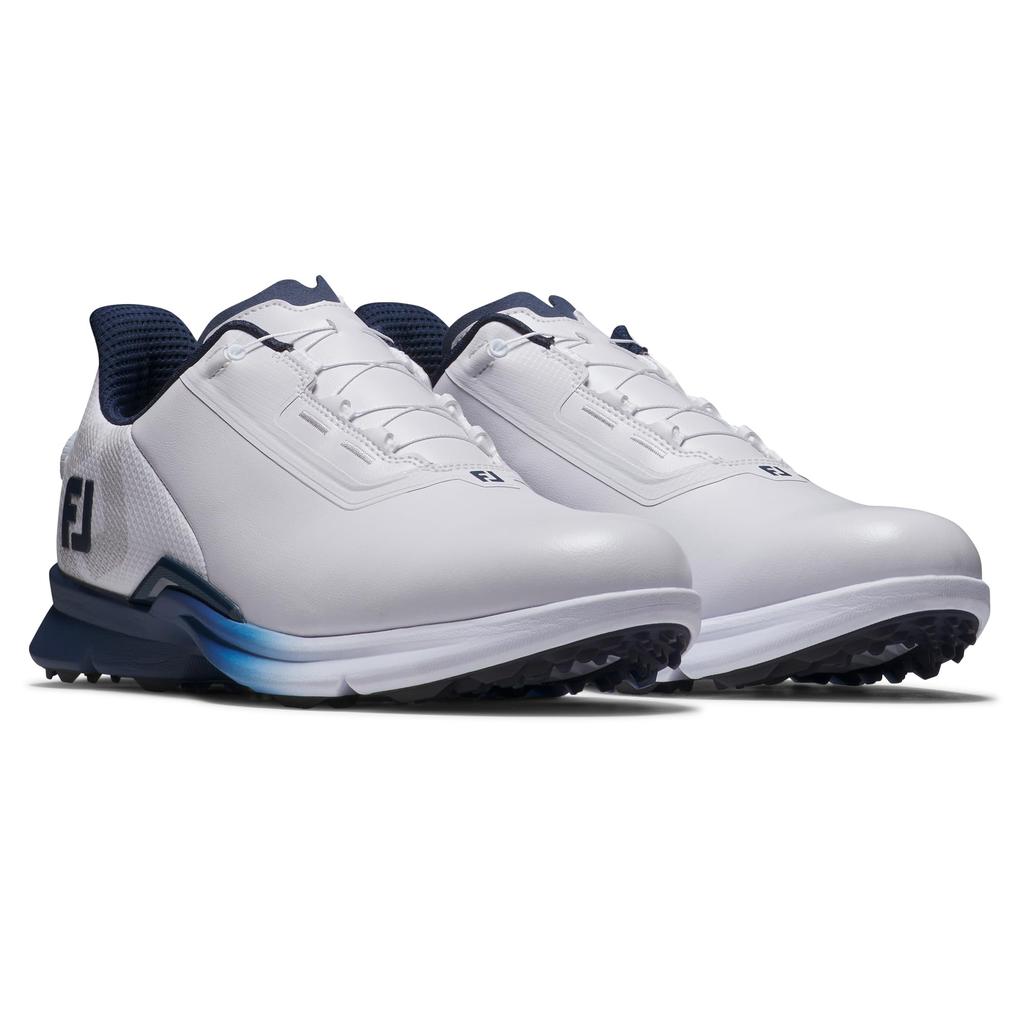 Мужские гольф-туфли FootJoy FJ Fuel BOA 3E, Бело-темно-синие, 27,0 см,