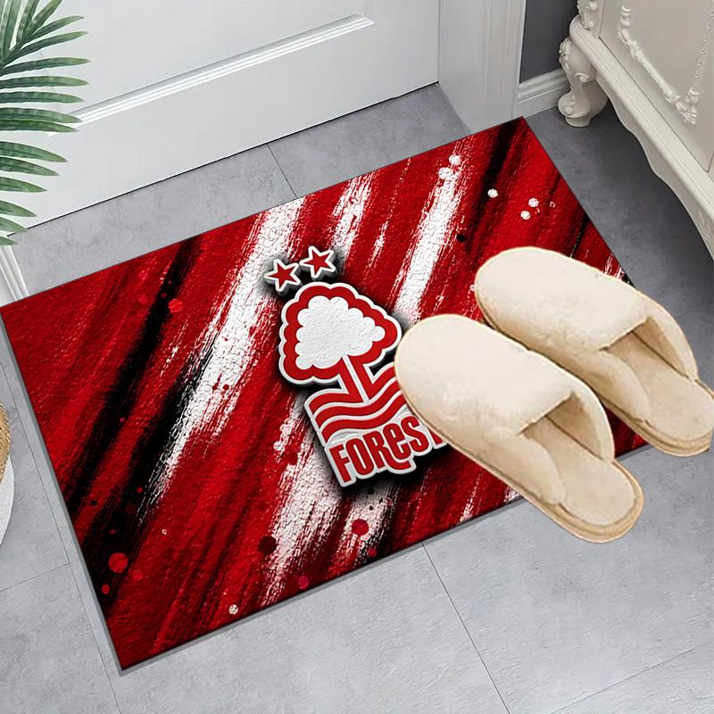 1PC Forest Club Emblem Floor Mat for Living Room, Game Rooms, Office, Bedroom, Office Floor Mat Playful Design, Christmas fan gifts