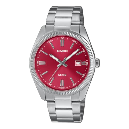 Casio Коллекционные часы MTP-1302PD-4AVEF, Красные, MTP-1302PD-4AVEF-AMZUK