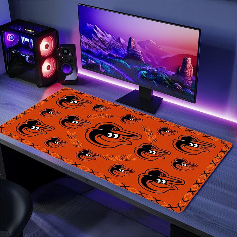 Baltimore Orioles Color Mouse Pad Large Gaming Table Cushion Non-slip Laptop Tablet Big Mousepad XXL Mat Mini PC Playmat With Lock edge