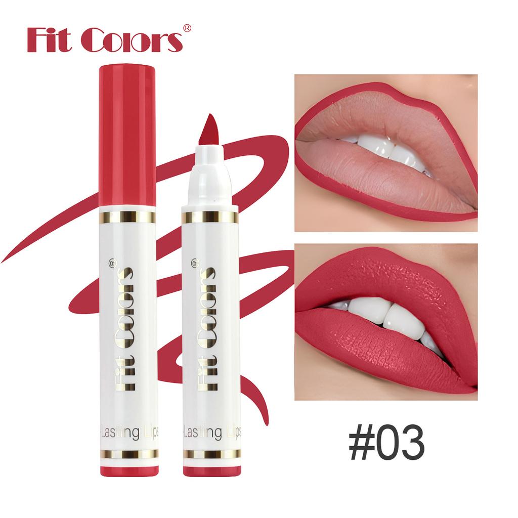Fit Colors Карандаш для губ и помада-карандаш, Матовый бархатный стойкий водостойкий несмазывающийся карандаш-блеск для губ, Контуринг губ, Макияж, Косметика