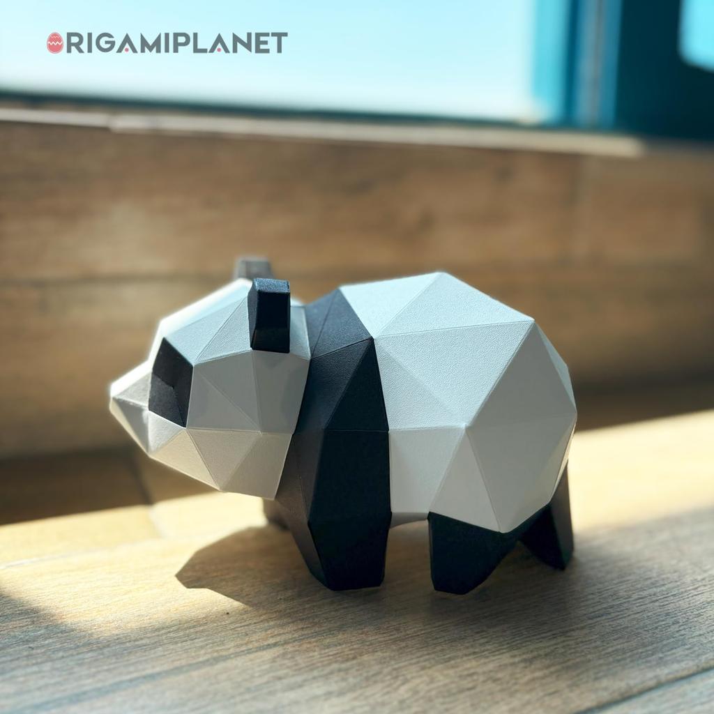 ORIGAMIPLANET 3D Оригами Бумажный Конструктор Панда Fun DIY 3D Модель Панды из Бумаги для Подростков Легкая Ручная Работа Фигурка Животного Скульптура Подарочный Набор для