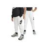 Club Fleece Letter Print Drawstring Casual Cuffed Knit Joggers Kids Bottoms White FD2995-100