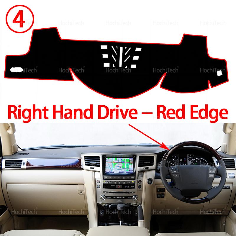 Для Lexus LX570 J200 2008 2009 2010-2015 Чехол на приборную панель автомобиля Защита от света Накладка Платформа приборов Коврик Ковер Аксессуары