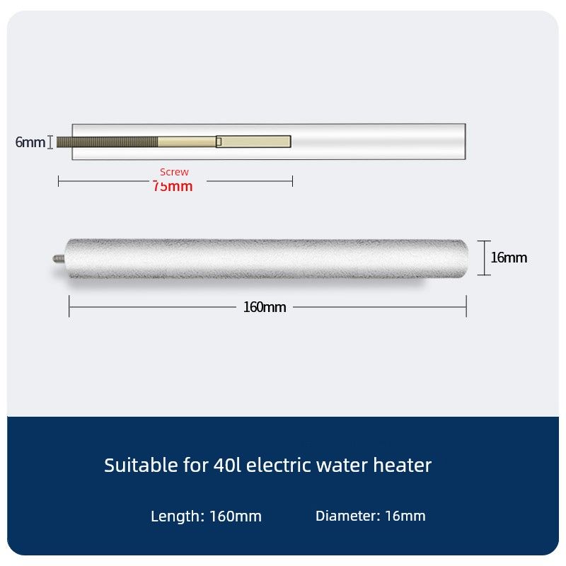Suitable for Sakura Electric Water Heater Magnesium Rod 40/50/60/80L Sewage Outlet Accessories Cast Type Sacrificial Anode Rod