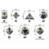 New Metal Metal Dice Set D4 D6 D8 D10 D12 D20 Multicolor Polyhedral Dice Polyhedral Sharp Corner Dice Gift