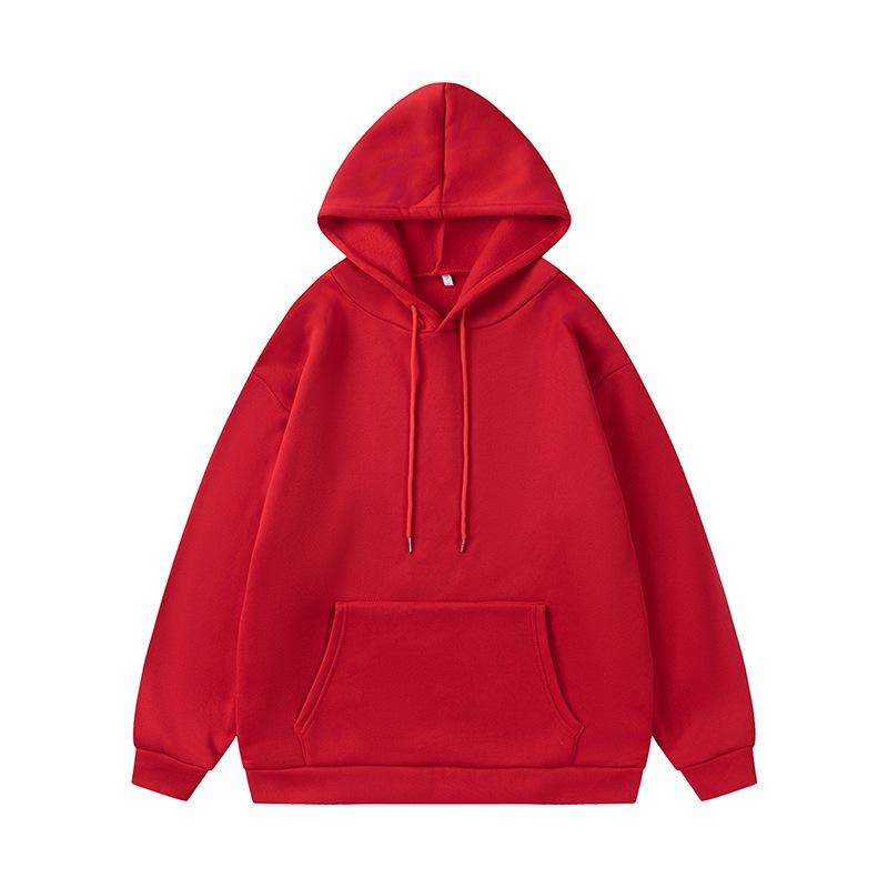 2024 Women's Fleece-Lined Sunset Print Hoodie with Kangaroo Pocket & Drawstring