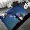 Classical Anime V-Vagabond Floor Mat Bedroom Living Room Flannel Door Mat Non-Slip Home Decor