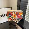 100% Натуральная Кожа Женская Сумка На Грудь Роскошная Пэчворк Коровья Кожа Женские Сумки Через Плечо С Маленькой Сумочкой Женская Сумка На Руку Поясная Сумка