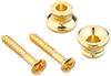 Scud Strap Pin Gibson Type 2pcs Set with Screws Gold EP-1G
