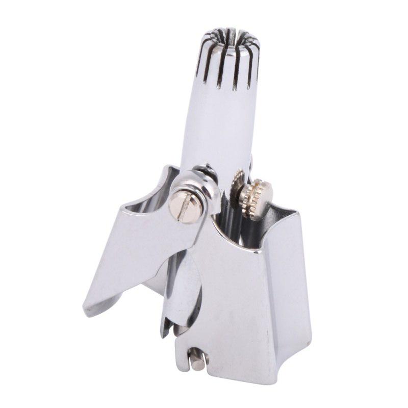 Ручной триммер для мытья носа из нержавеющей стали, механический триммер для волос в носу, инструмент для удаления волос для бритья