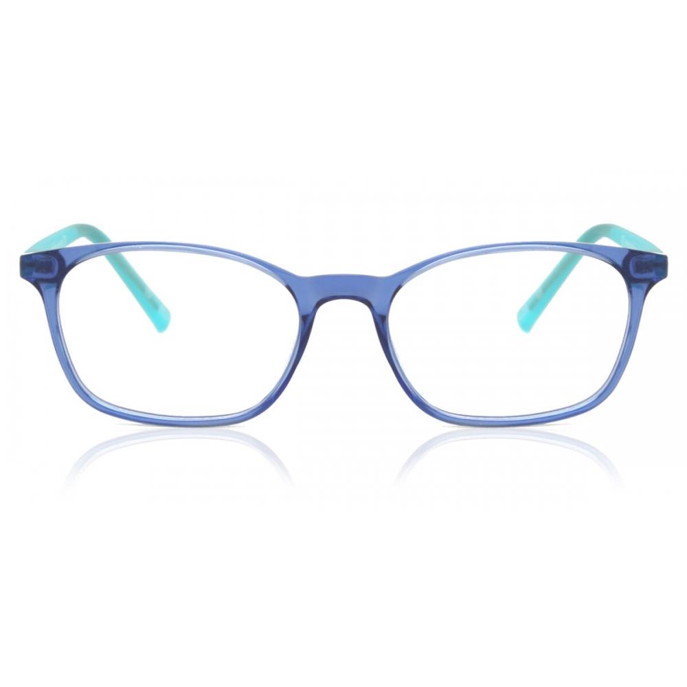 Full Rim Rectangle Transparent Blue Smartbuy Kids Steph Jsk 357 004 Fashion Kids Eyeglasses