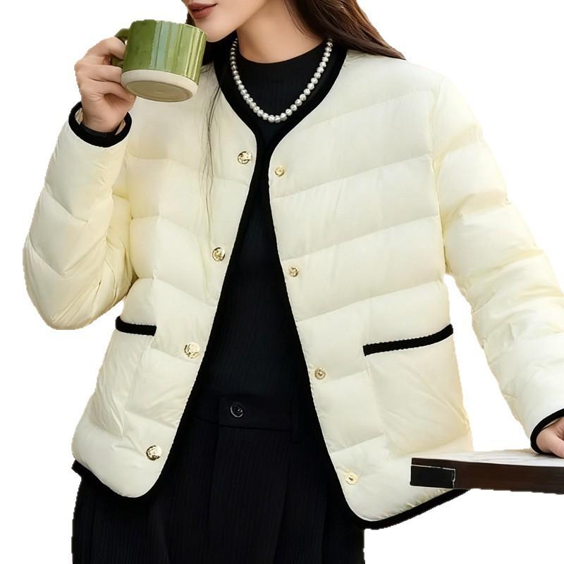 Thin down jacket new women's light and thin duck down short winter down jacket Pinghu