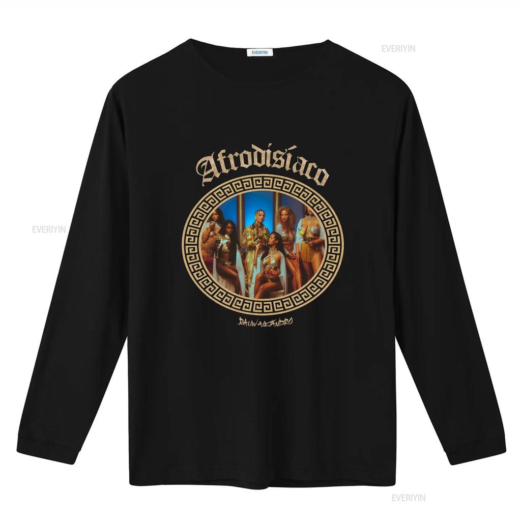 Rauw Alejandro Afrodisíaco 2020 For Fan Black Size S 5XL T Shirt HE870 vintage Washed fashion Stretched Casual Versatile