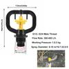 10PCS G1/2 and G3/4 Male Thread Rotating Irrigation Sprinklers 360 Degree Plastic Spinning Micro Nozzle Lightweight