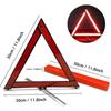 Car Triangle Red Reflective Tripod Foldable Frame Road Safety Hazard Stop Sign Car Accessories for Auto Emergency Breakdown