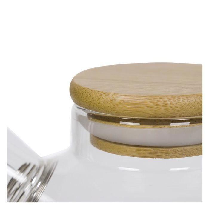 Glass and Bamboo Teapot - 1 L