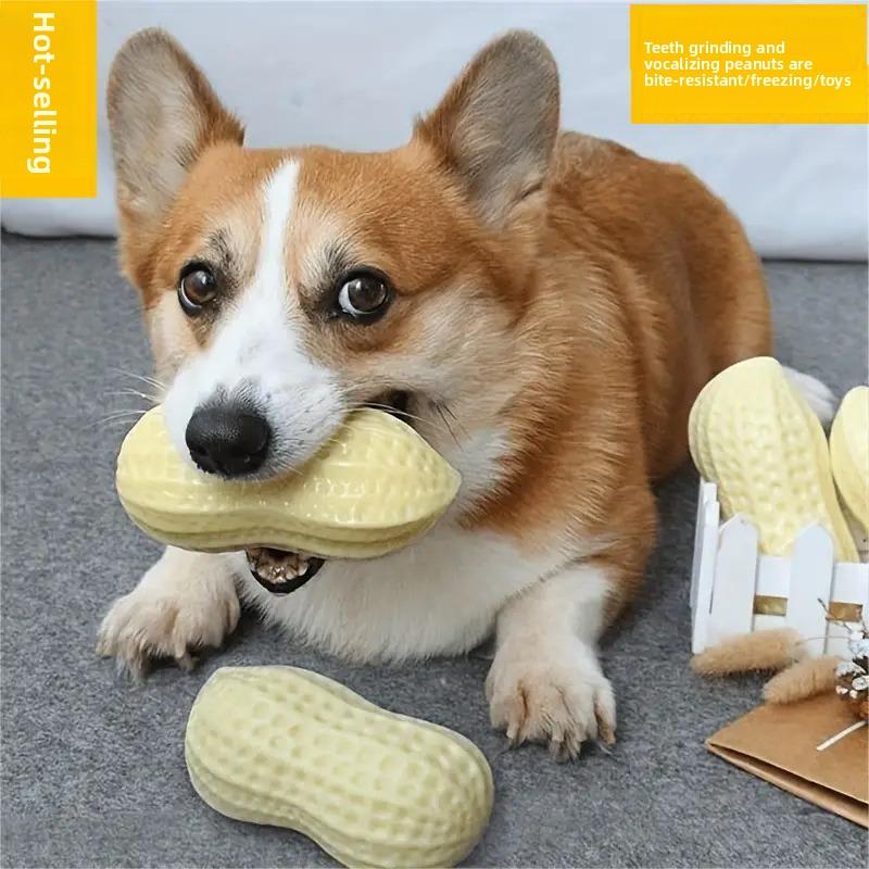 Durable Chew Sound Toy for Dogs Milky White Corn, Bite Resistant, Interactive Entertainment for Medium To Large Breeds Like Corgis and Bulldogs