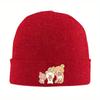 1pc Rilakkuma Family Strawberry Party Beanie Hats Bonnet Hats Adult Cool Gym Knitted Hat Spring Graphic Warm Soft Caps