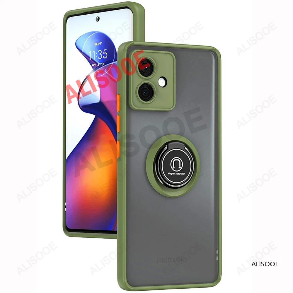 Чехол funda для Motorola Edge 50 Fusion 40 Pro 30 Ultra Neo G85 G84 G54 G14 G24 G34 Чехол с кольцом-подставкой Capa для Moto G53 G23 G13 Обложка