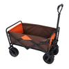 Camping Cart Foldable Orange 100L Large Capacity Wagon Cart with Adjustable Pull Handle Large 8