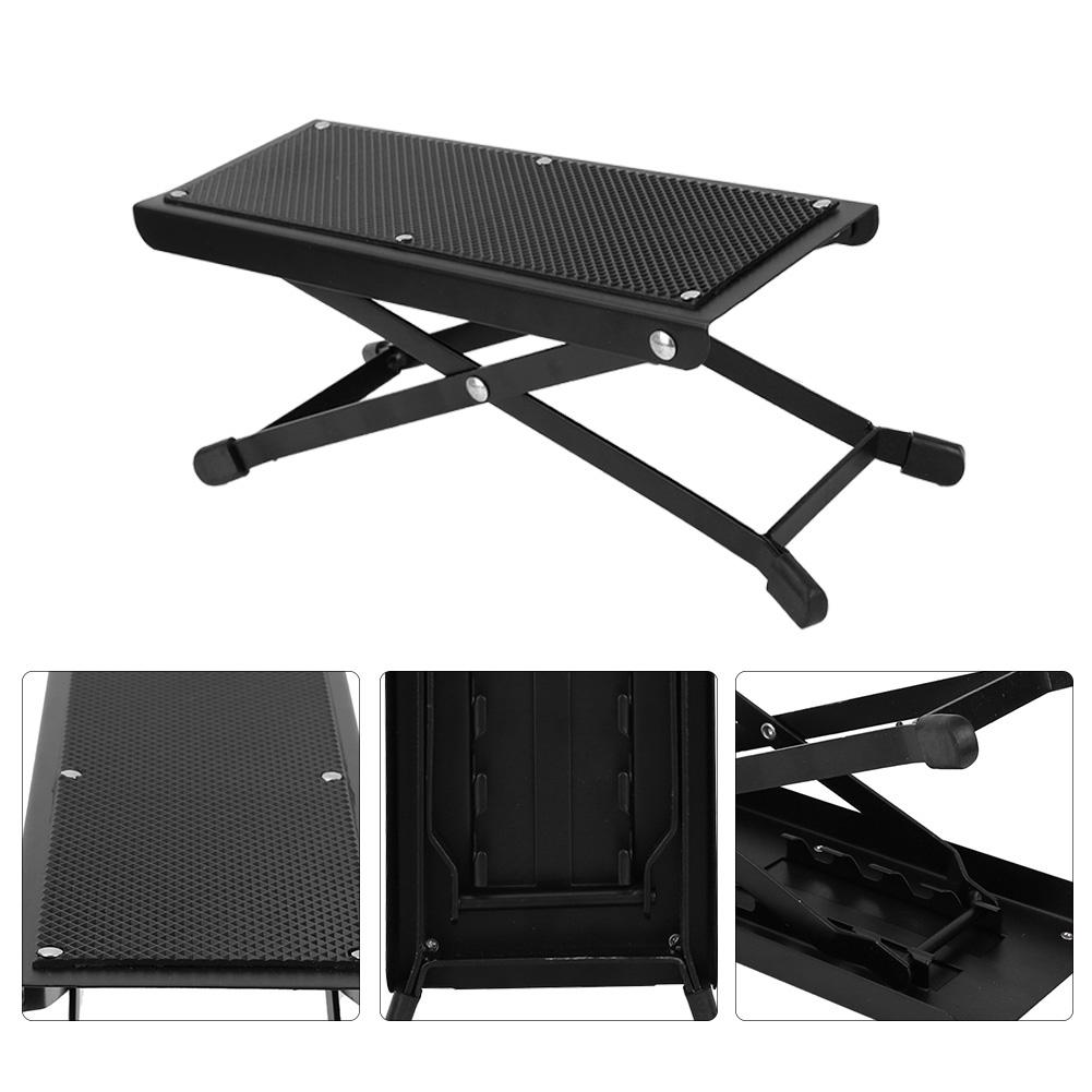 Metal AcousticGuitar Footstool Solid Handicraft Anti Skid Folding Footrest Pedal for Guitar Pl