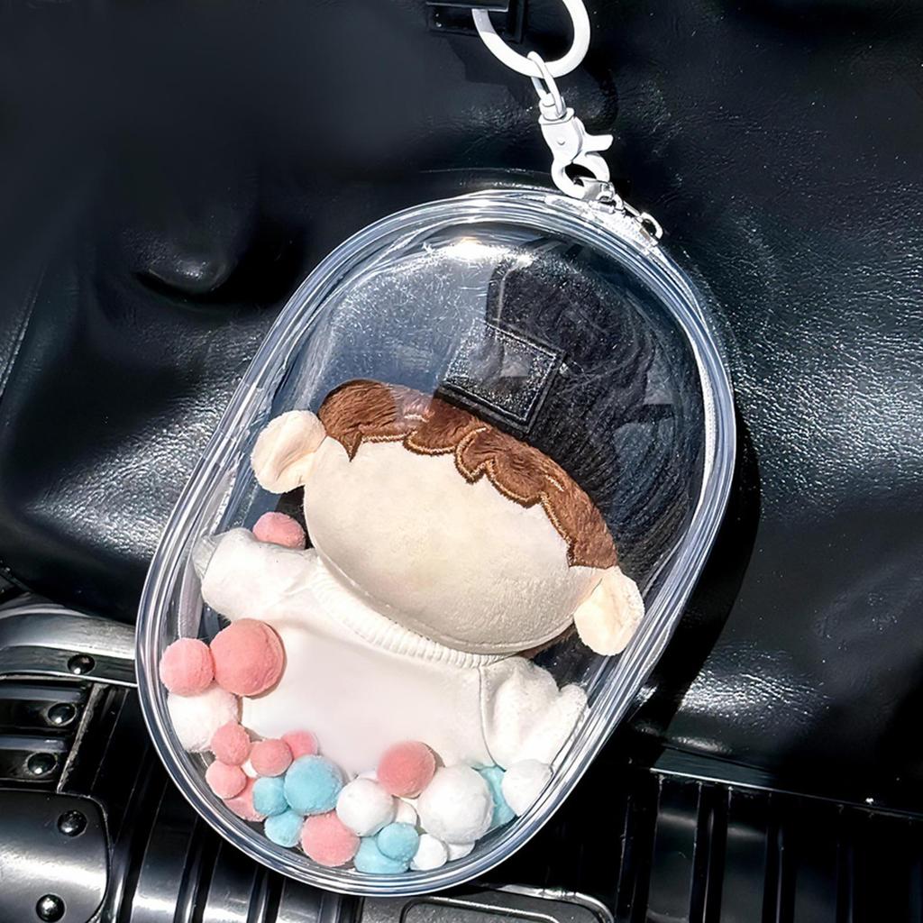 Clear Figure Display Bag, PVC Doll Small Storage Bag for Mini