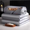 Premium 100%Cotton Mulberry Silk Filling Summer/Winter Comforter Quilt Throw Blanket Twin Queen King Size