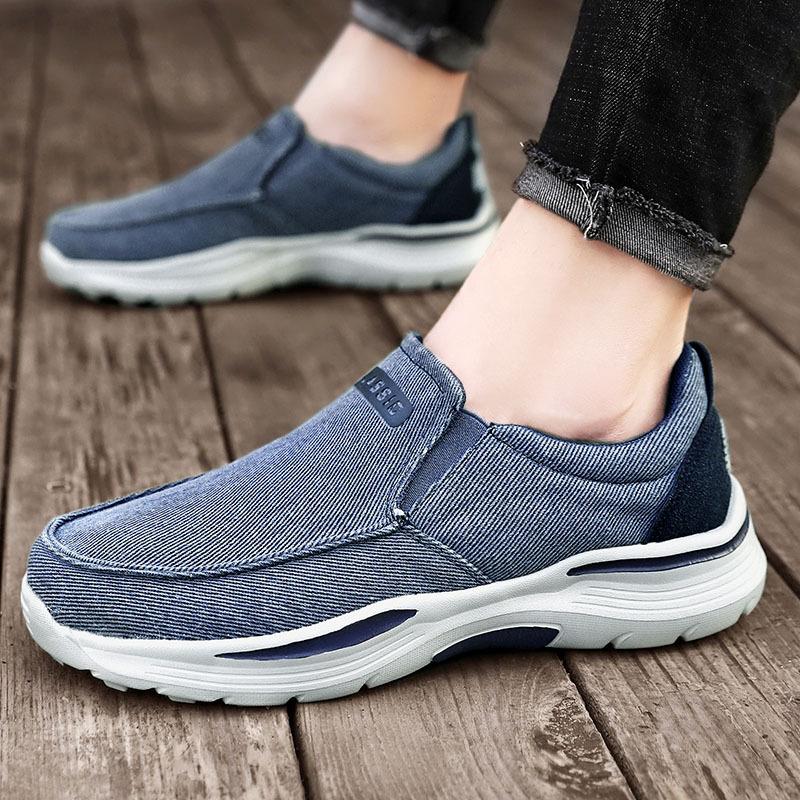 Men's Casual Shoes Canvas Breathable Loafers Men New Male Comfortable Outdoor Walking Shoes Classic Loafers Men Sneakers