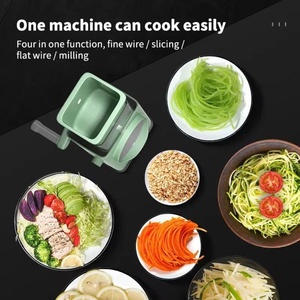 Vegetable Shredder Rotary Cheese Grater Manual Ice Shaved Machine Nut Grinder  Smoothies