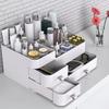 Countertop Storage Box Makeup Organizer with Drawers Large Capacity Smooth Edge Burr-Free Storage Container Cabinet Shelf Organizer