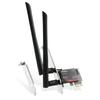 Сетевой адаптер WiFi 6E Binardat AX5400, PCIe, с чипом Intel AX210, Bluetooth 5.3, трехдиапазонный 2,4 ГГц/5 ГГц/6 ГГц, OFDMA и MU-MIMO, для Windows 10/11