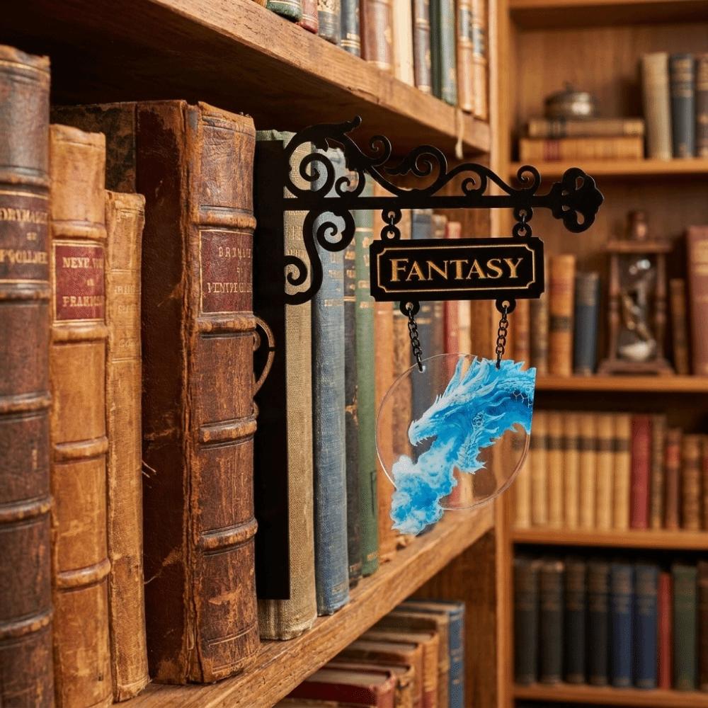 Gothic Style Dinosaur Metal Book Divider Gothic Bookshelf Decor Separate The Book Stand