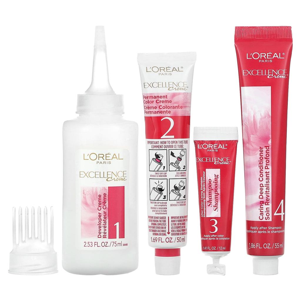 L'Oréal, Excellence Cream, цвет Triple Care, 8 1/2A Champagne Blonde, 1 нанесение