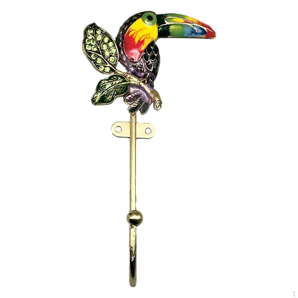 Настенный крючок для одежды в виде птицы, простой в установке, прочный, декоративный, вешалка для подвешивания пальто, для прихожей