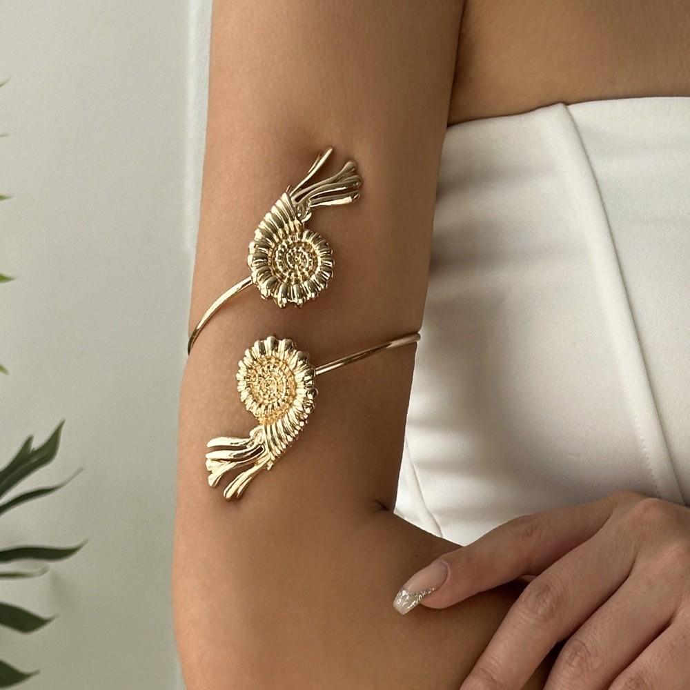 Conch Shell Open Arm Bangle Bohemian Armband Fashion Starfish Bracelet  Party