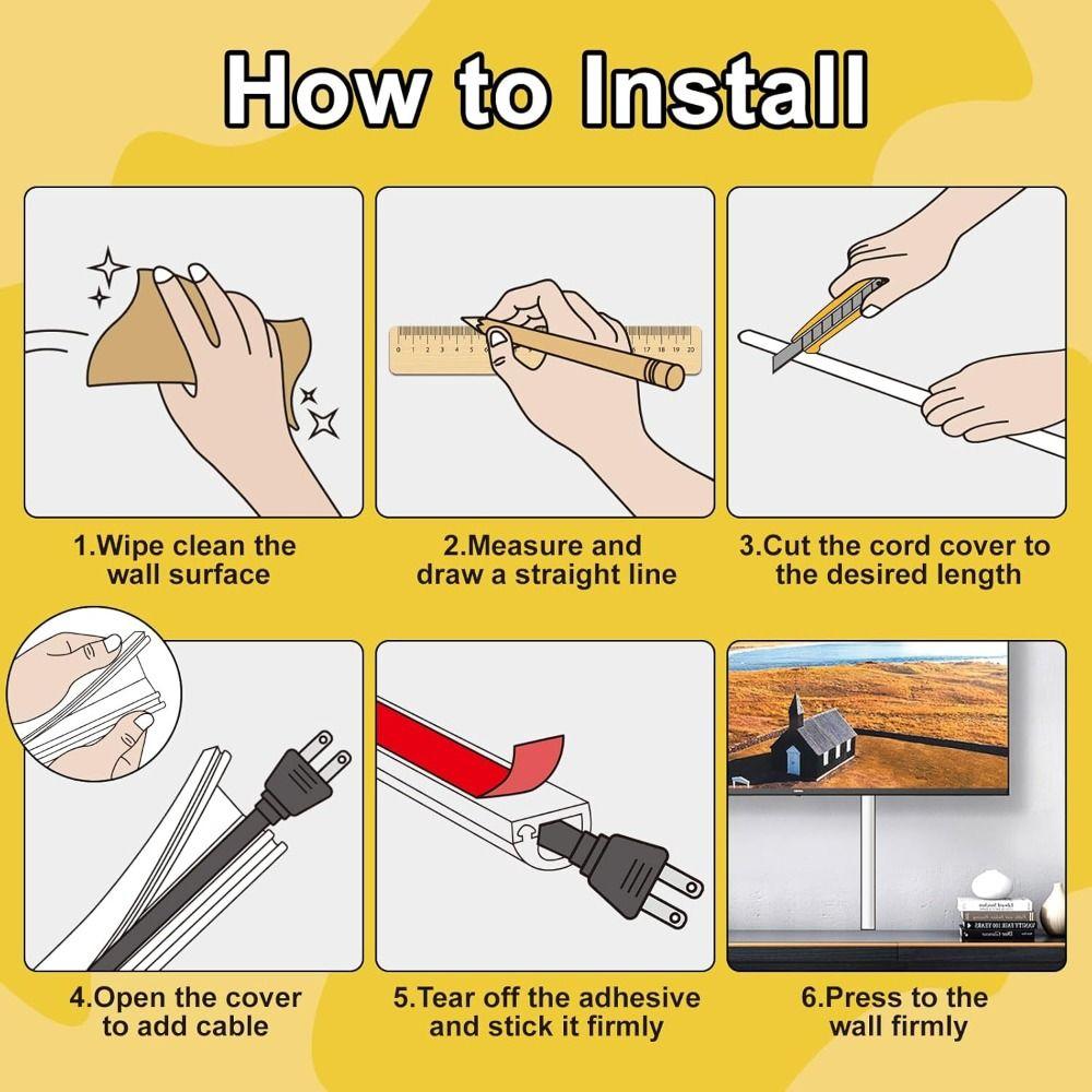 Настенный кабель-канал для прокладки проводов, профессиональный протектор для шнуров, для дома и офиса