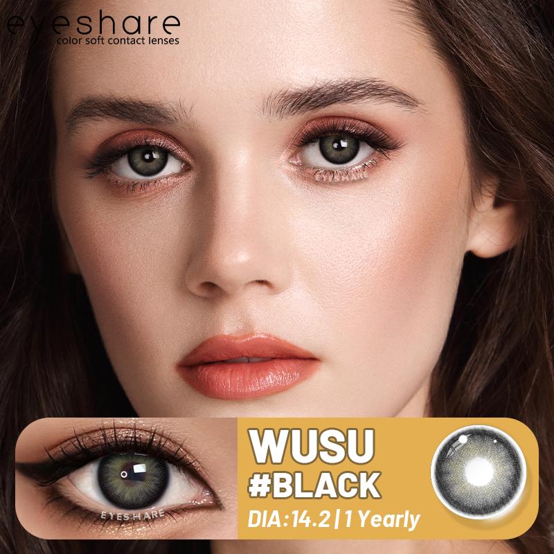 Eyeshare 1 пара цветных линз для глаз, модные голубые линзы для глаз, зеленые контактные линзы, коричневые линзы для серых зрачков, годовые линзы, красота