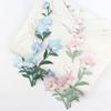 Pink Blue Flower Patch Iron On Applique Floral Patch for Clothes Fabric Iron To Stick DIY Coat Jeans Accessories