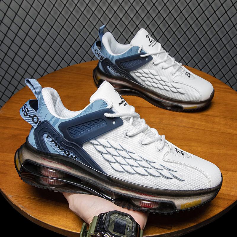 Модные новые мужские кроссовки для бега Дышащие повседневные кроссовки для спорта на открытом воздухе Легкие стильные удобные кроссовки для фитнес-тренировок