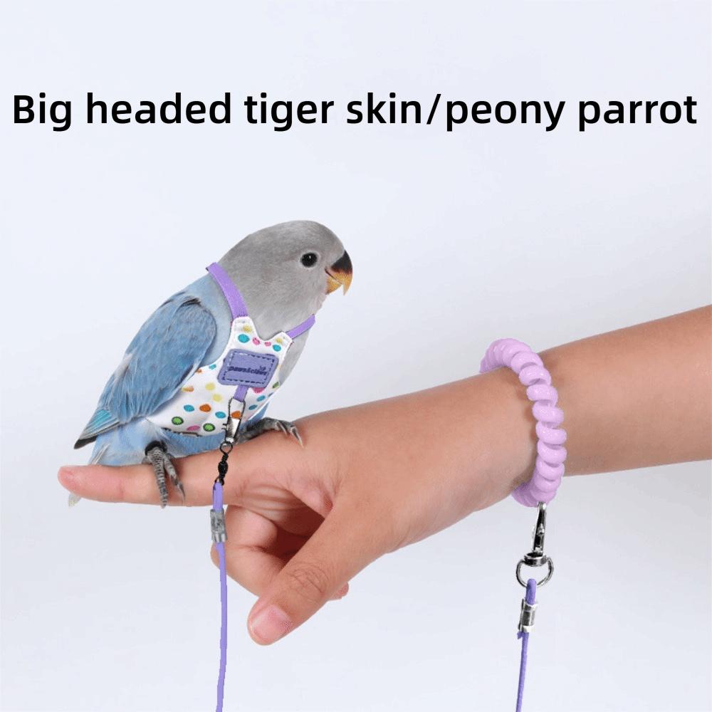 Adjustable Parrot Flying Harness Anti-Bite Parrot Flight Harness Bird Flight Suit Small Parrots